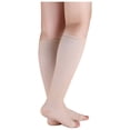 thumbnail image 2 of INSPIRE CHIC Unisex Breathable Toeless Compression Knee High Socks Beige, 2 of 5