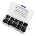 thumbnail image 4 of Kit surtido de 300 Tornillos y tuercas hexagonales de cabeza avellanada grado 10.9 color negro M3, 4 of 12