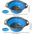 thumbnail image 2 of Foldable Set, Foldable Filter, 2-piece Food Grade Silica Gel Kitchen Filter, 1 Large And 1 Small, Very Suitable For Spaghetti, Vegetables And Fruits (, 2 of 4