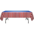 thumbnail image 4 of Way to Celebrate Patriotic Flag Disposable Paper Tablecloth, Red, White & Blue, 54" x 84", 4 of 7
