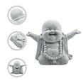 thumbnail image 2 of Fat Smiling Buddha Garden Ornament Sandstone Effect Outdoor Indoor Statue Decor, 2 of 13