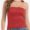 Red, variant on Women's Tube Crop Tops Strapless Cute Sexy Basic Solid Casual Cami Tops
