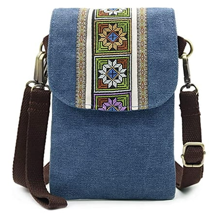 SILKAREA Women's Embroidered Mini Crossbody Bag