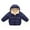 Navy Blue, variant on YTDSCS Newborn Toddler Baby down Cotton Jacket for Boys Girls Hooded Fleece Coat Kids Unisex Thicken Warm Winter Outerwear 6 Months - 8 Years