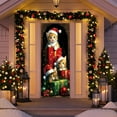 thumbnail image 5 of LmnLft Christmas Door Cover, Christmas Front Door Decoration Cover, Holiday Christmas Decorations for Home Entryway, Party Backdrop and Seasonal Indoor Outdoor Display, 5 of 9