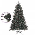 thumbnail image 3 of vidaXL Artificial Christmas Tree with Stand Green 47.2" PVC, 3 of 8