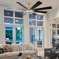 thumbnail image 3 of Bella Depot 72" Modern LED Ceiling Fan 6-Speed Reversible Chandelier With Dimmable Light and Remote Control, 3 of 11