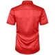 thumbnail image 5 of pstuiky Camisas de vestir de manga corta para hombre, Camisa informal de manga corta con solapa y botones de color liso para fiesta de baile para hombre camisetas de hombre l, 5 of 8