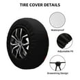 thumbnail image 4 of Balery Cherrytire Cover Waterproof Dust-Proof, Universal Spare Wheel Tire Cover For Trailer, Rv, Suv Truck And Vehicle Camper Accessories-16 Inch, 4 of 9