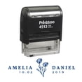 thumbnail image 1 of Printtoo Personalized Blue Self Inking Save The Date Custom Wedding Favor Rubber Stamper-58 x 22 mm, 1 of 6
