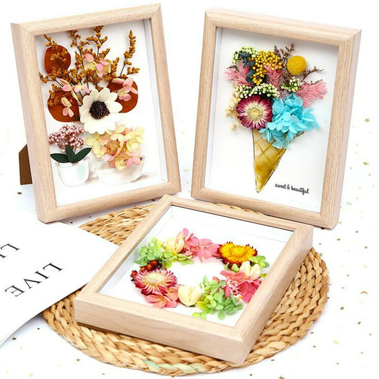Dried Flowers Dry Plant DIY 3D Photo Frame Handmade Craft Accessories Home  Wall Decoration - AliExpress