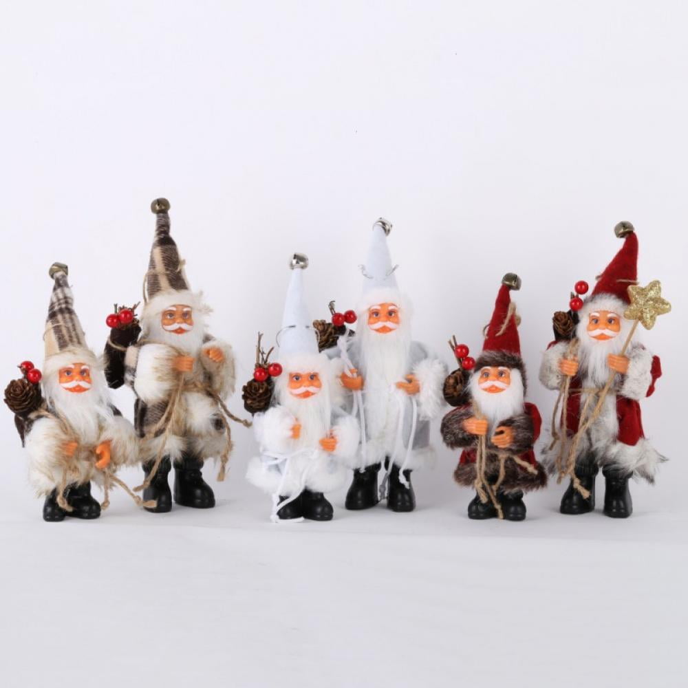 Christmas Santa Claus Doll Toy Christmas Tree Ornaments Decoration Exquisite For Home Xmas Happy New Year Gift