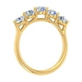 thumbnail image 2 of 1 Carat 5-Stone Diamond Wedding Band Ring in 14K Yellow Gold (Ring Size 5.25) - IGI Certified, 2 of 6
