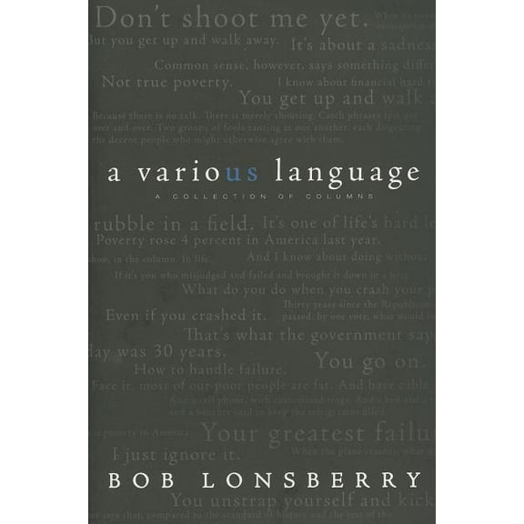 A Various Language, (Paperback)