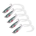 thumbnail image 4 of 5 señuelos artificiales para pesca, cebos falsos, señuelos blandos, aparejos de pesca de lubina con anzuelo SO050-4, 4 of 11