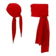 thumbnail image 1 of Pañuelo para la cabeza de pirata, accesorios para sombrero, cinturón de cintura pirata, faja pirata para fiesta Rojo, 1 of 8