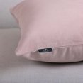 thumbnail image 6 of Phantoscope Soft Silky Velvet Series Decorative Throw Pillow, 20" x 20", Light Pink, 1 Pack, 6 of 7