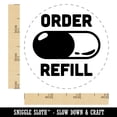 thumbnail image 2 of Order Prescription Refill Pill Planner Rubber Stamp for Scrapbooking Crafting Stamping - Small 3/4 Inch, 2 of 7