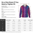 thumbnail image 5 of Uemuo Leopard Neon Rainbow Gradient Pattern Women's Full Zip UPF 50+ Sun Protection Hoodie Jacket Long Sleeve Sun Shirt Hiking Outdoor Performance with Pockets-3X-Large, 5 of 9