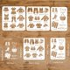 thumbnail image 2 of Juego de 3 plantillas reutilizables para pintar patrones de ropa, faldas, camisas y zapatos., 2 of 6