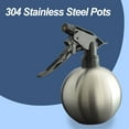 thumbnail image 3 of Girlsshop Hand Pressed Stainless Steel Ball Watering Can Adjustable Spray Bottle, 3 of 9