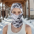 thumbnail image 2 of Unique Bargains 1 Pc Quick-drying Ice Silk Camouflage Balaclava Face Mask Gray, 2 of 5
