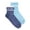 Blue, variant on MUK LUKS Women's Studio Inspire Cotton Mini Crew Socks, 2-Pack, Shoe Size 6-10