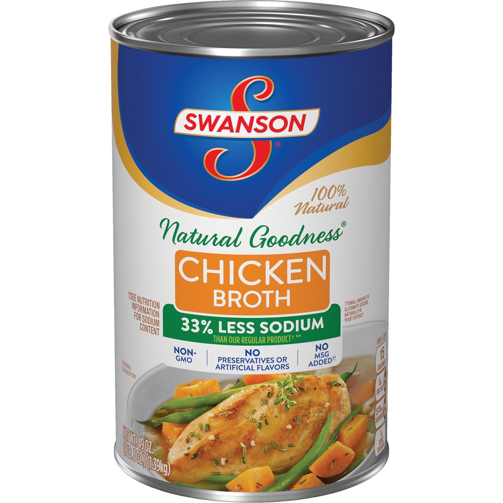 Swanson Natural Goodness Chicken Broth, 49 oz.