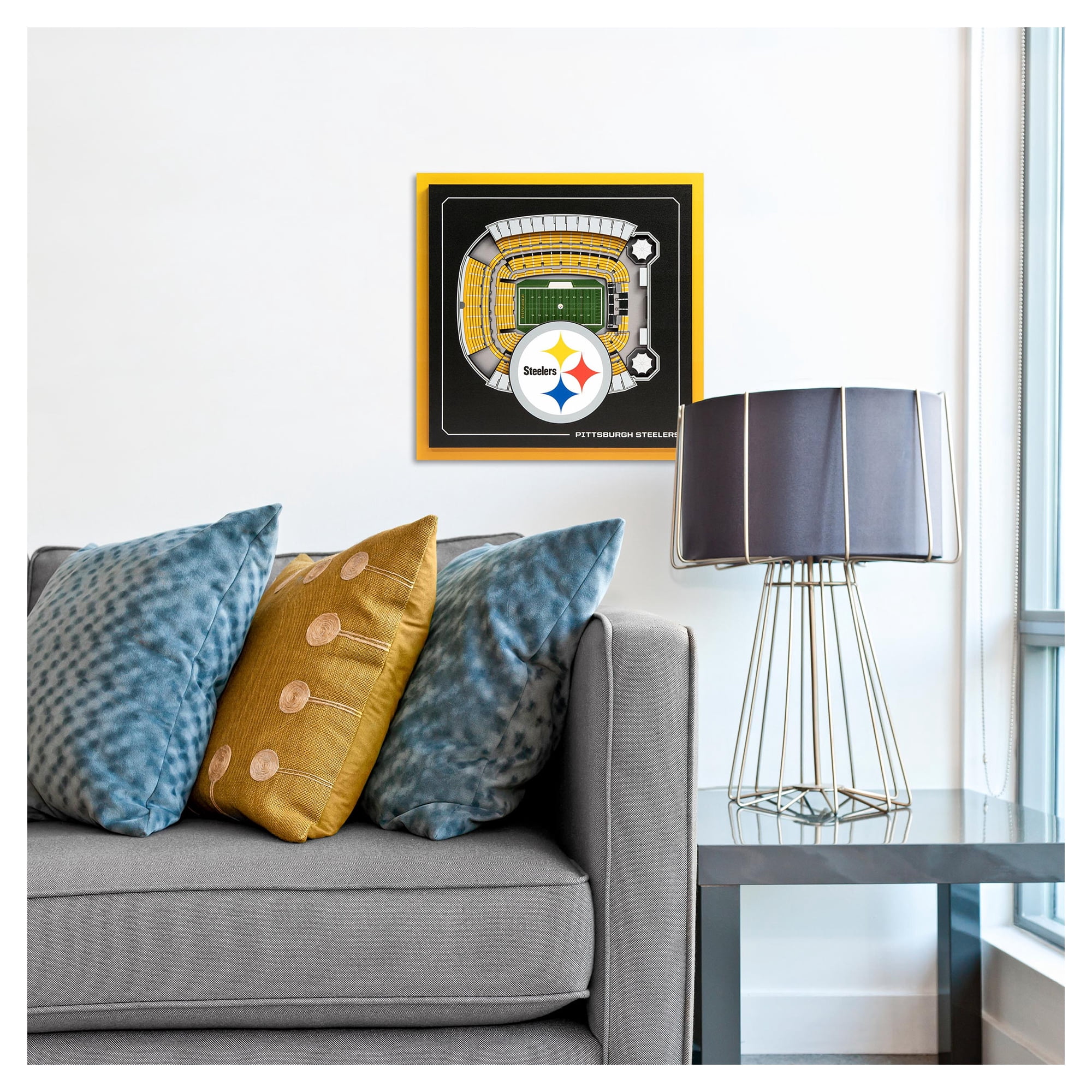 IDNA Pittsburgh Steelers 12" x 12" Stadium Series 3D Wall Art