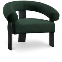 Meridian Furniture Winston Green Boucle Fabric Accent Chair