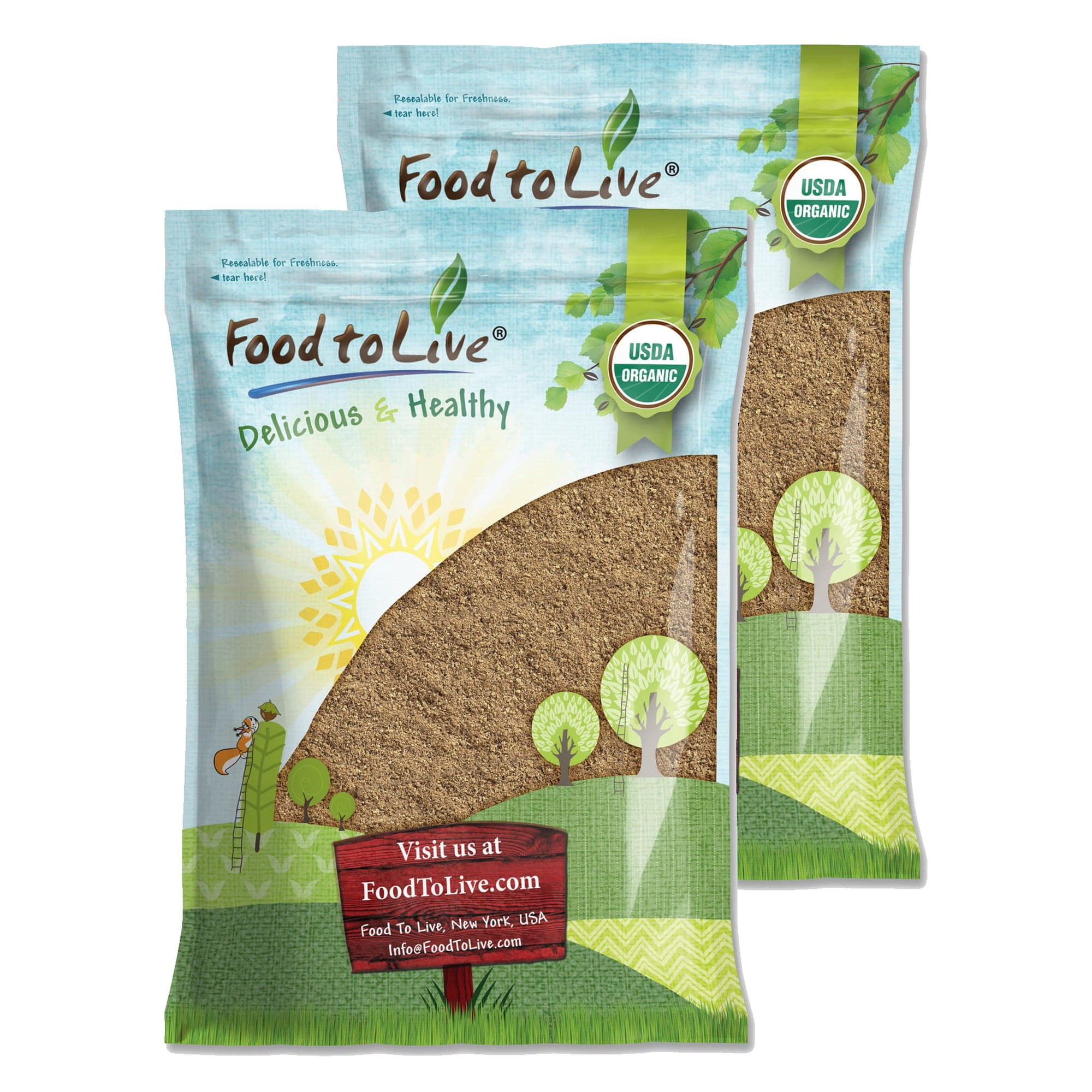 Organic Psyllium Husk Powder, 15 Pounds — Non-GMO, Kosher, Raw, Vegan — by Food to Live