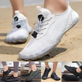 thumbnail image 2 of 2026 Barefoot Shoes for Women Mens HIking Shoes Comfortable Nonslip Athletic Training Running Shoes Wide Toe Box Water Shoes White Size 6.5, 2 of 8