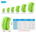 thumbnail image 2 of Uxcell 30-40L Waterproof Backpack Rain Cover 2 Pcs with Vertical Reflective Strap, S, Lawn Green, 2 of 5