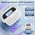 thumbnail image 4 of Label Maker Machine With 4 Tapes  Rechargeable Backlit Labeler For 12mm 0.47 White Waterproof-labels Printer Replacement Brother Ptouch Office Home School, 4 of 9