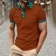 thumbnail image 1 of Blusa y camisa de manga corta con cuello vuelto para hombre, blusa de manga corta con solapa y botones estampados, blusa de poliéster para hombre, 1 of 5