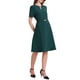 thumbnail image 4 of INSPIRE CHIC Vestido de cóctel A-Line para mujer con choker, escote en V, mangas cortas, ceñido a la cintura, elegante y con vuelo, 2XL, azul verde, 4 of 5