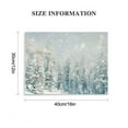thumbnail image 3 of Nawypu  Christmas Winter Holiday Wall Art Canvas Print Painting 'Magical Snow Forest Scenery' Home Décor, White, Gray, Silver, Nature Landscape, 3 of 6