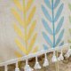 thumbnail image 3 of One piece willow branches, small leaves, yellow, blue and green - tassel lace, 140*200cm rectangular draped cloth., 3 of 4