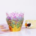 thumbnail image 5 of 12/24pcs Cupcake Wrappers Artistic Cake Paper Cups Little Vine Lace Liner Baking Cup Muffin Case Trays Wedding Party Supplies, 5 of 6