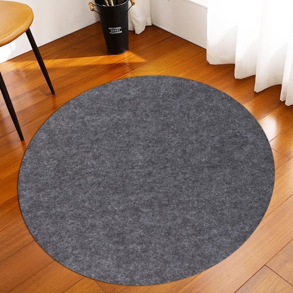 Waterproof Rug Pad Round 8-Foot Waterproof Non-Slip Rug Pad Non-Slip Rug Pads for All Floors and Finishes, Felt Pad for Hardwood Floors, Keeps Carpets in Place Soft and Safe (8TF)