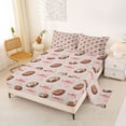 thumbnail image 2 of Erosebridal Football Print Full Size Sheets 4-Piece for Boys Girls,Kids Teens Sport Theme Pink Bowknot Bed Sheets,Luxury Bedroom Decor, 2 of 5