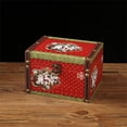 thumbnail image 1 of Christmas Leather Wooden Storage Box Desktop Sundries Storage Box Candy Packaging Box Gift Box, 1 of 9