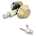 thumbnail image 2 of Prosource 7112725 Mobilehome Deadbolt Double Cylcle, Polished Brass - 3 Pack, 2 of 2