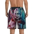 thumbnail image 3 of Harley Quinn Mens Swim Trunks Quick Dry Board Shorts With Mesh Lining, Beach Shorts Swimwear Bathing Suits, 3 of 7