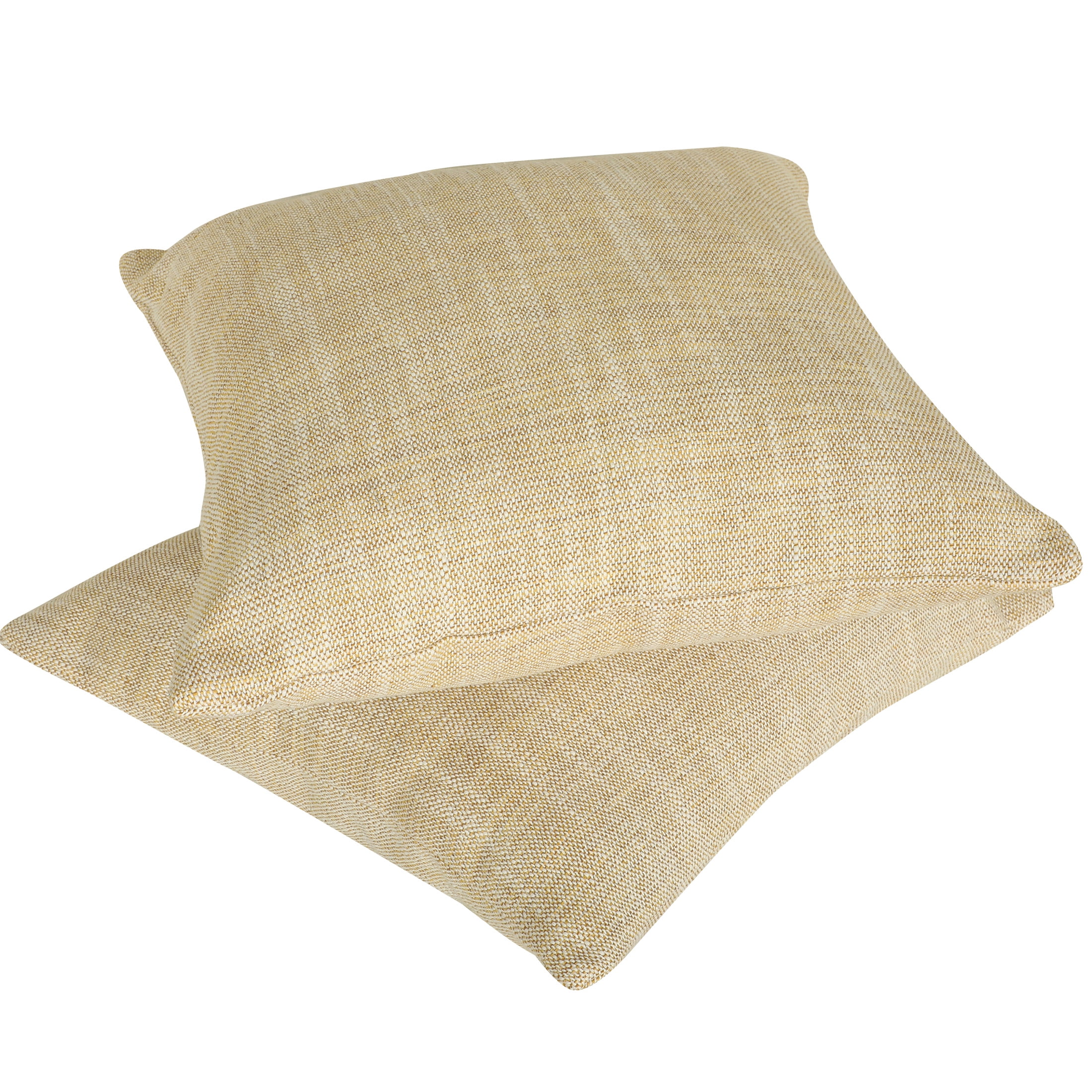 Mainstays Woven Slub Decorative Throw Pillow, Square, 1 per Pack, 18" x 18", Yellow
