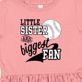 thumbnail image 4 of Inktastic Little Sister and Biggest Baseball Fan Girls Toddler Dress, 4 of 5
