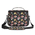 thumbnail image 2 of Lunch Box Pioneer Flower Floral Print Pattern Insulated Lunch Bag for Women Men,Medium Leakproof Lunchbox Cooler Bag Adjustable Strap,10 X 6.7 X 8 Inches, 2 of 6
