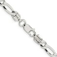 thumbnail image 3 of Sterling Silver 5.5mm Lightweight Flat Figaro Chain (18 X 5.5) Made In Italy qmb150-18, 3 of 5