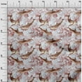 thumbnail image 3 of oneOone Viscose Chiffon Brown Fabric Whale Quilting Supplies Print Sewing Fabric By The Yard 42 Inch Wide, 3 of 6