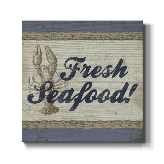 Wexford Home Beach Sign XII-Premium Gallery Wrapped Canvas, 10" x 10" - Ready to Hang